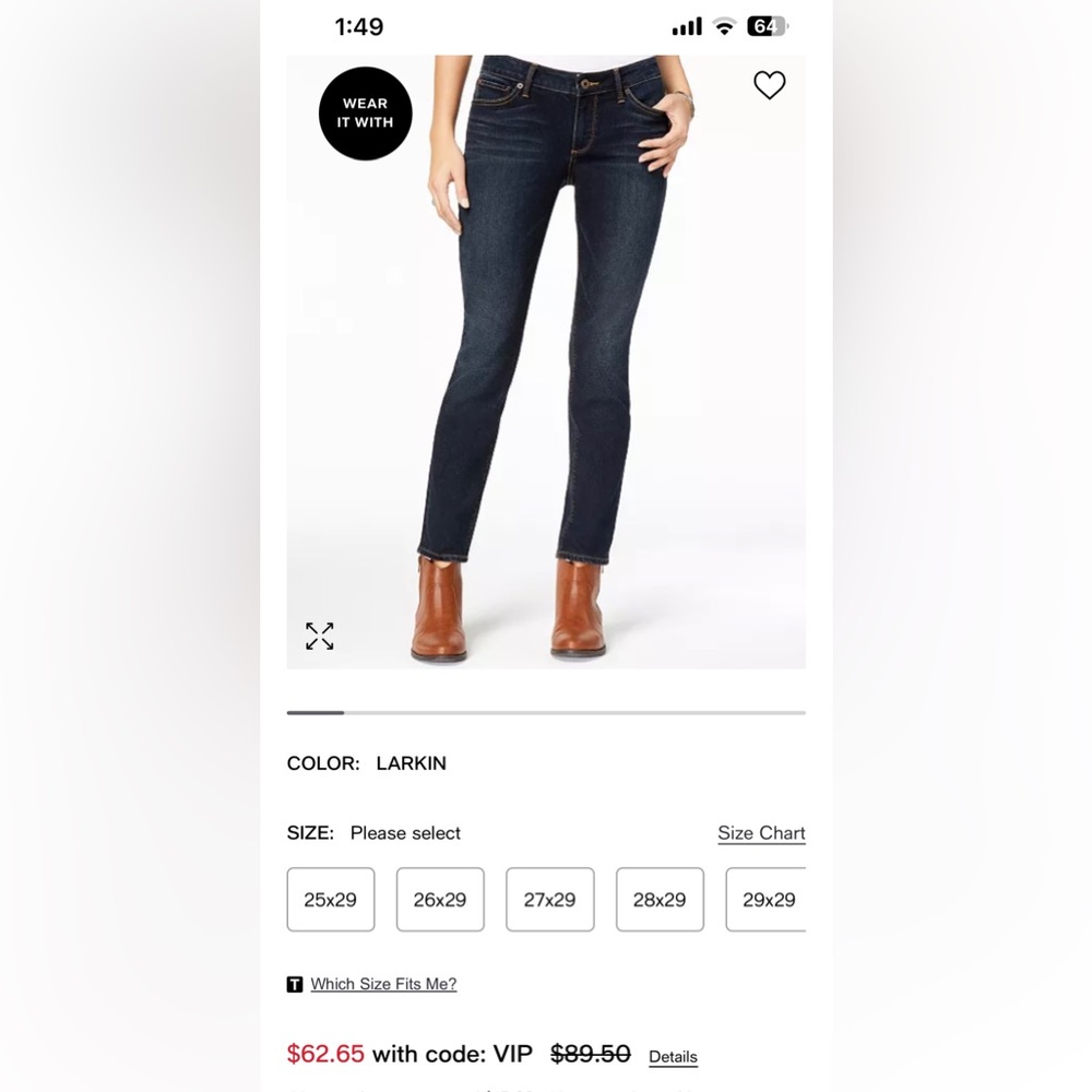 Women’s lucky size 4 ankle jeans